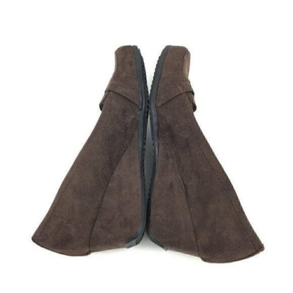 Unisa Heels Size 7.5 Chocolate Brown Buckle Loafer - Picture 5 of 9